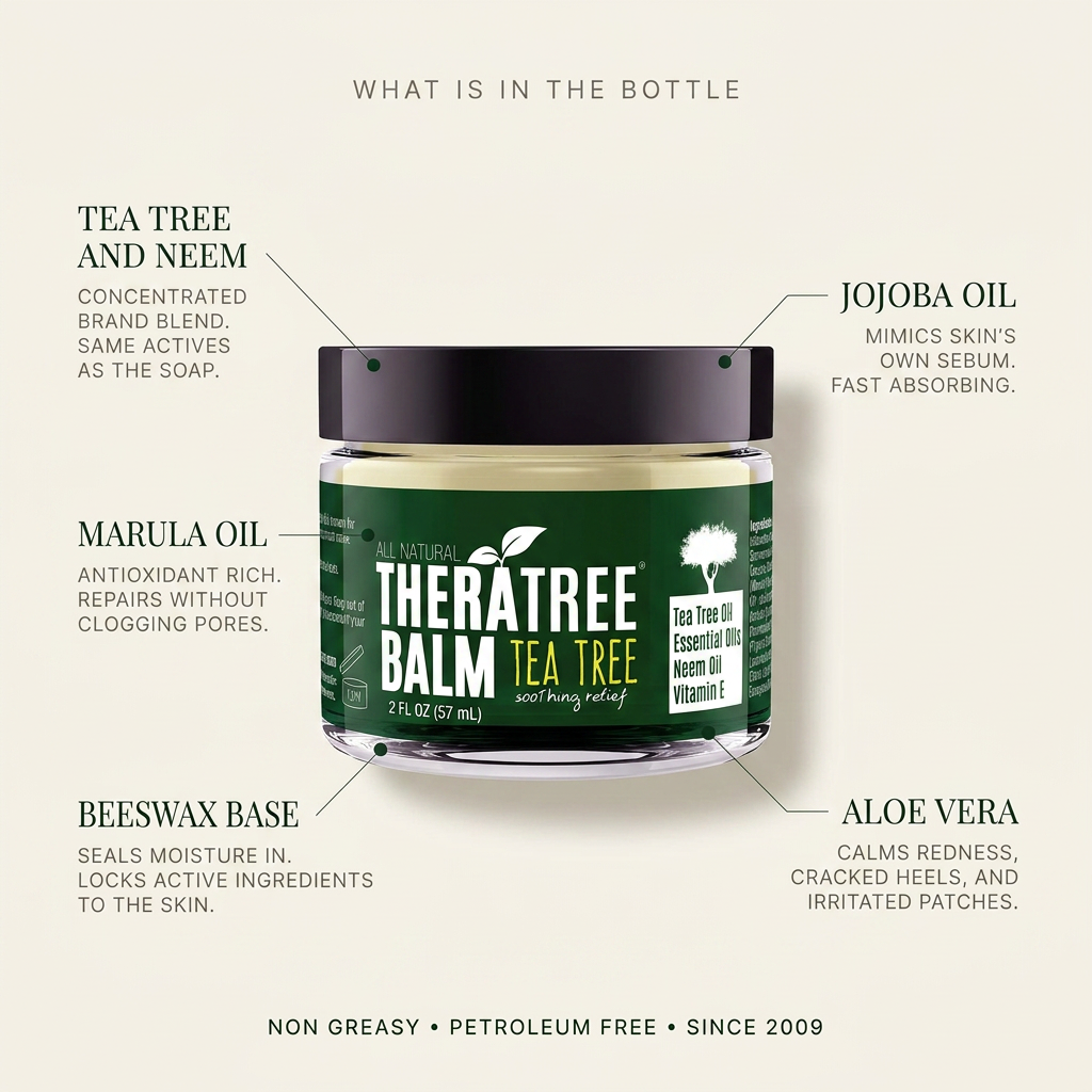 TheraTree Balm whats in the bottle