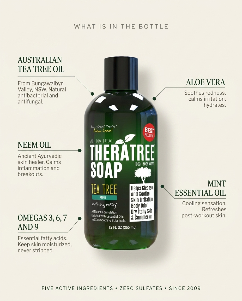 TheraTree Soap whats in the bottle